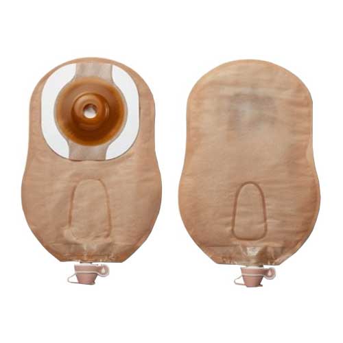 Premier Convex Flextend Urostomy Pouch With Belt Tabs 3/4" (19mm) Pre-Cut With Tape, Ultra Clear 5084892