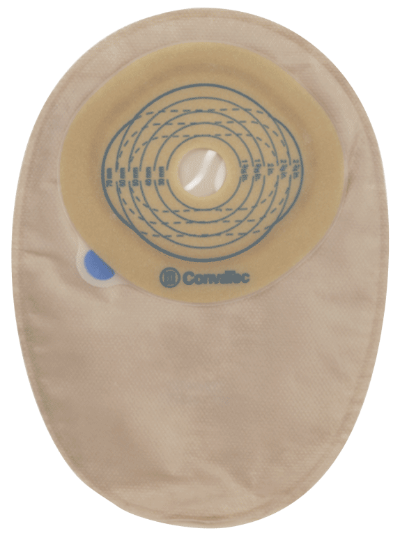 Esteem + One-Piece Cut-to-Fit Closed-End Pouch, Modified Stomahesive, Filter, Opaque, 2 2/5" by 2 3/4" 51416701