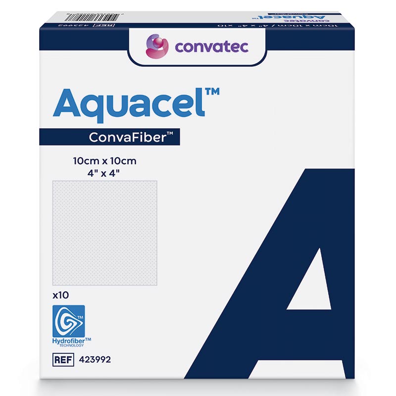 Aquacel ConvaFiber Dressing, 4" x 4" 51423992