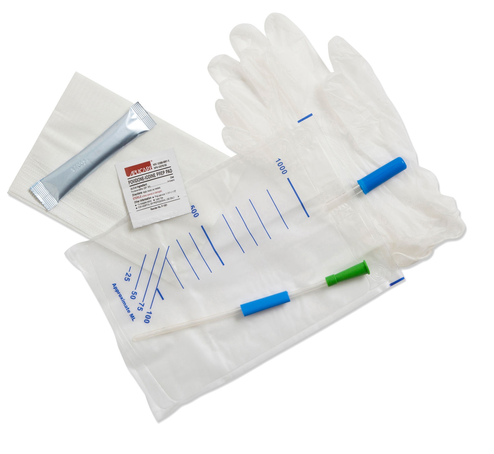 Convatec GentleCath Hydrophilic Urinary Catheter, Female, with Water Sachet and Insertion Kit, Straight, 16Fr, 8.3" 51509008