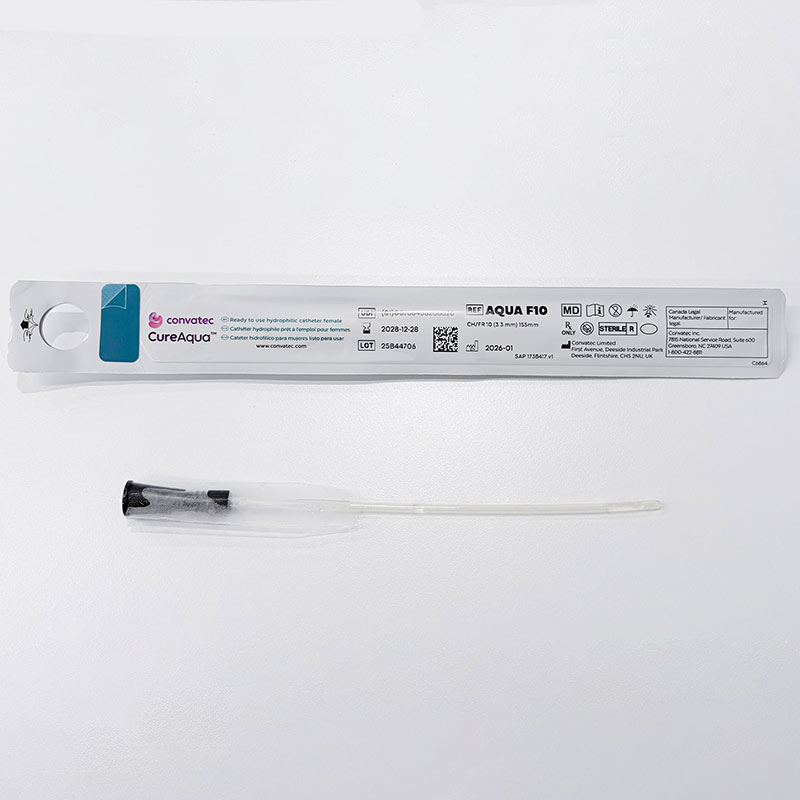 Cure Aqua Female Hydrophilic Catheter, 10 fr 51AQUAF10