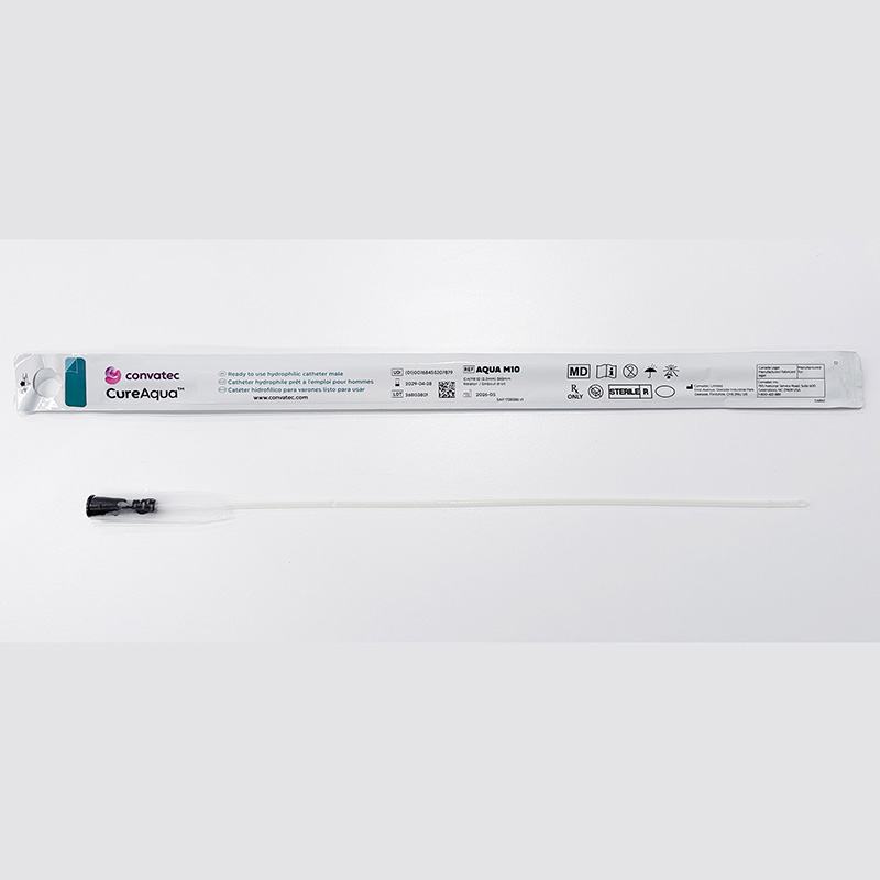Cure Aqua Male Straight Hydrophilic Catheter, 10 fr 51AQUAM10