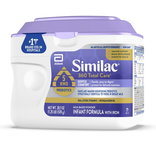 Similac 360 Total Care Gentle Comfort Powder, Unflavored, 20.1 oz Container, Retail 5268193
