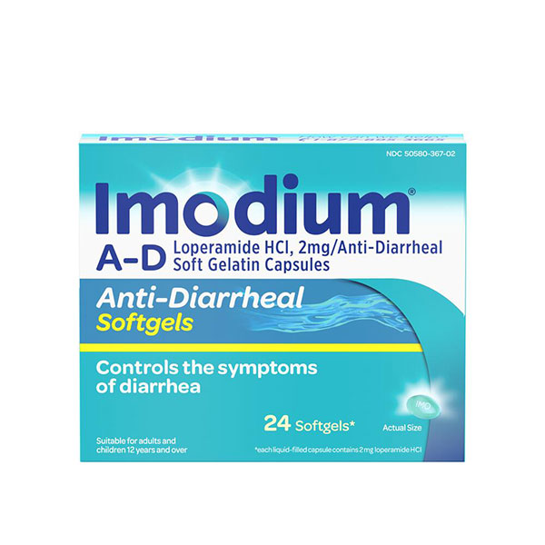 Imodium A-D Anti-Diarrheal, Softgels 24ct 5313724