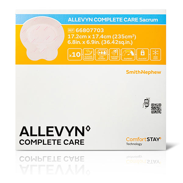 ALLEVYN Complete Care Foam Dressing, Small Sacrum, 6.7" x 6.8" 5466807703