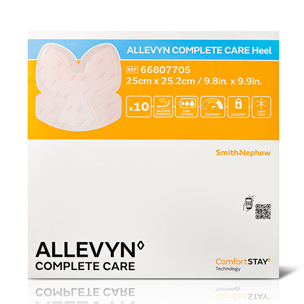 ALLEVYN Complete Care Foam Dressing, Heel, 9.8" x 9.9" 5466807705