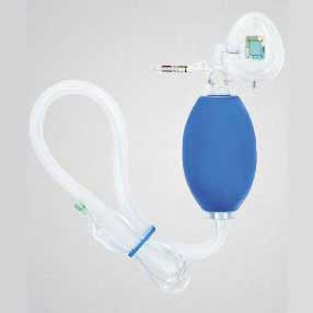 Pediatric Resuscitation Device with Mask and 40" Oxygen Reservoir Tubing, With PEEP Valve 552K8037