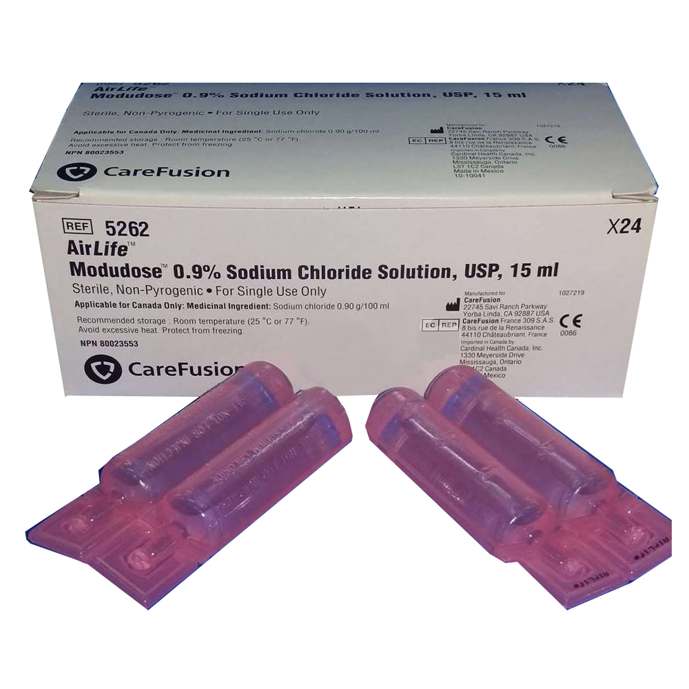 AirLife Modudose Unit Dose Saline 15mL 0.9% Inhalation 555262