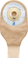 UltraLite 1-Piece Drain Pouch With Skin Shield Barrier 1-3/8" Opening (34mm) Shallow Convexity, Opaque 7255037