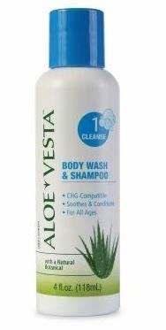 Aloe Vesta Aloe Body Wash and Shampoo, 4 oz 60324604