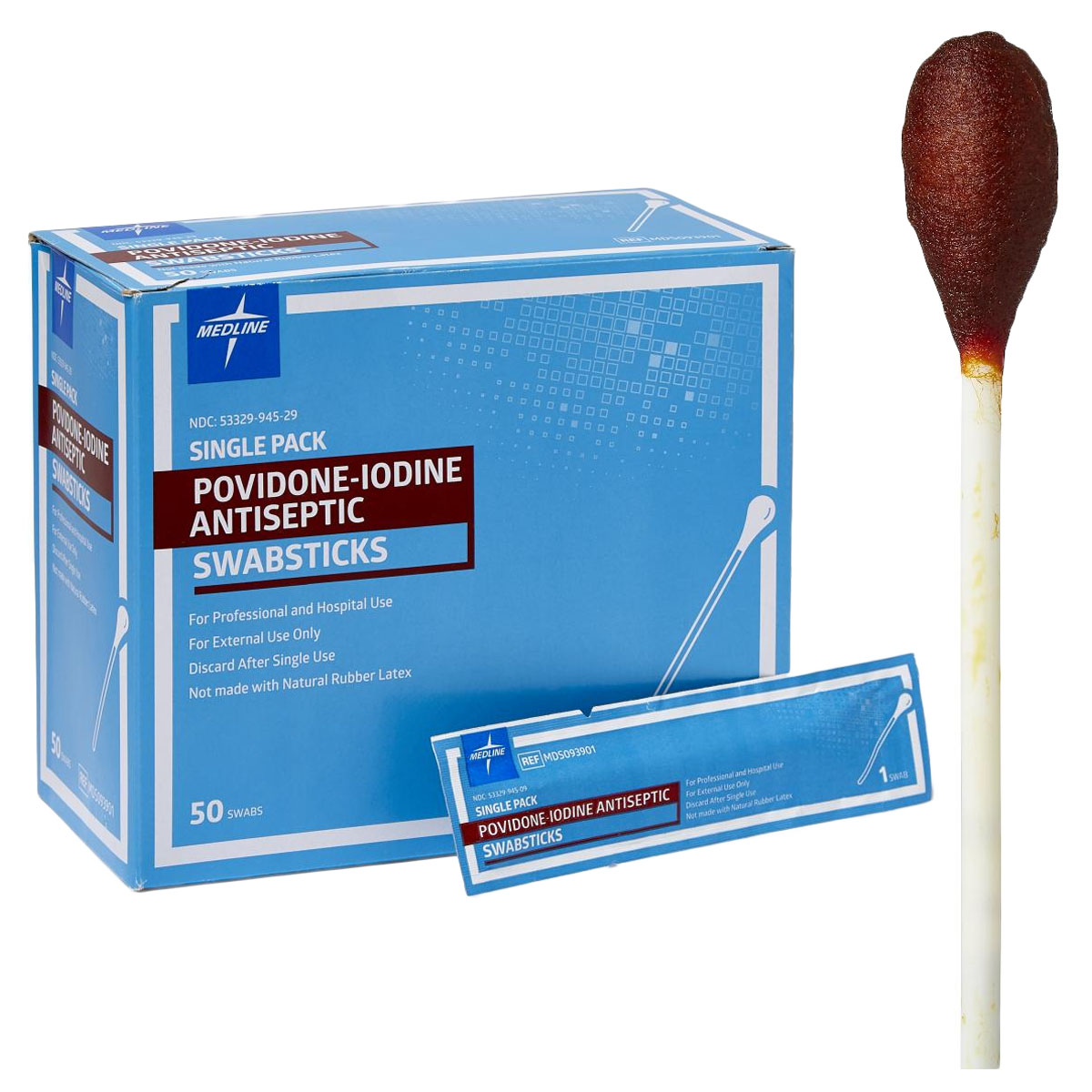 Povidone Iodine 10% USP Swabstick - NC 60MDS093901NC