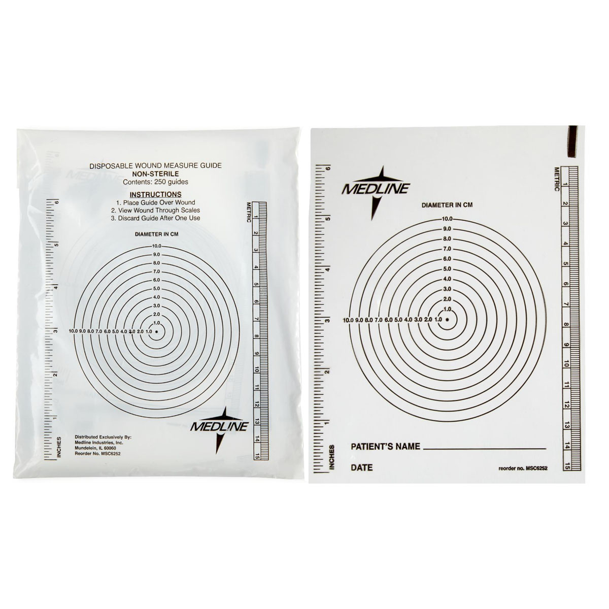 Bullseye Wound Measuring Guide 60MSC6252
