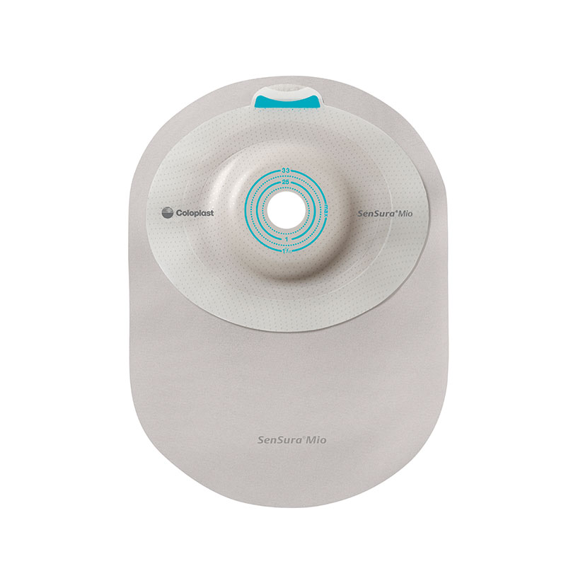 SenSura Mio 1-Piece Closed Pouch, Soft Convex, Maxi, Opaque with Inspection Window, Cut-to-fit 6216306