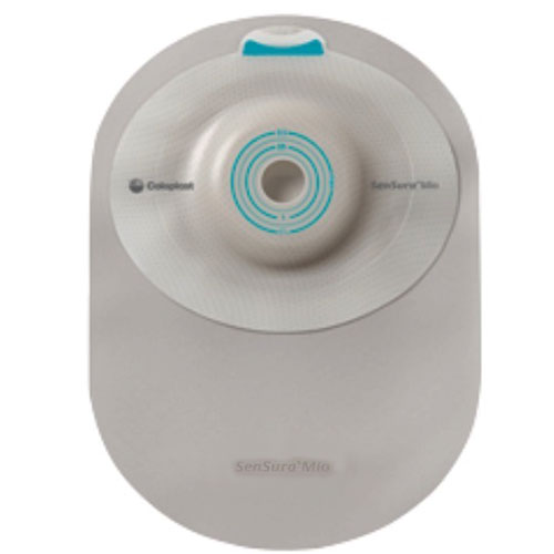 SenSura Mio 1-Piece Closed Pouch, Convex Light, Midi, Opaque with Inspection Window, Pre-Cut/Cut-to-fit 6216323