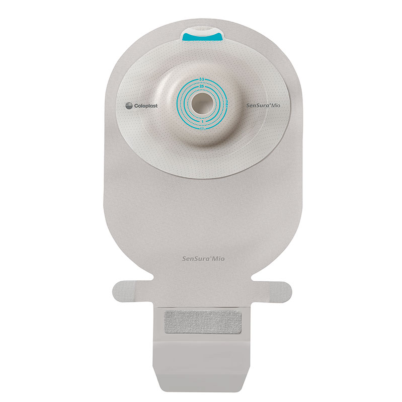 SenSura Mio 1-Piece EasiClose WIDE Outlet, Deep Convex, Maxi, Opaque with Inspection Window, Pre-cut 6216760