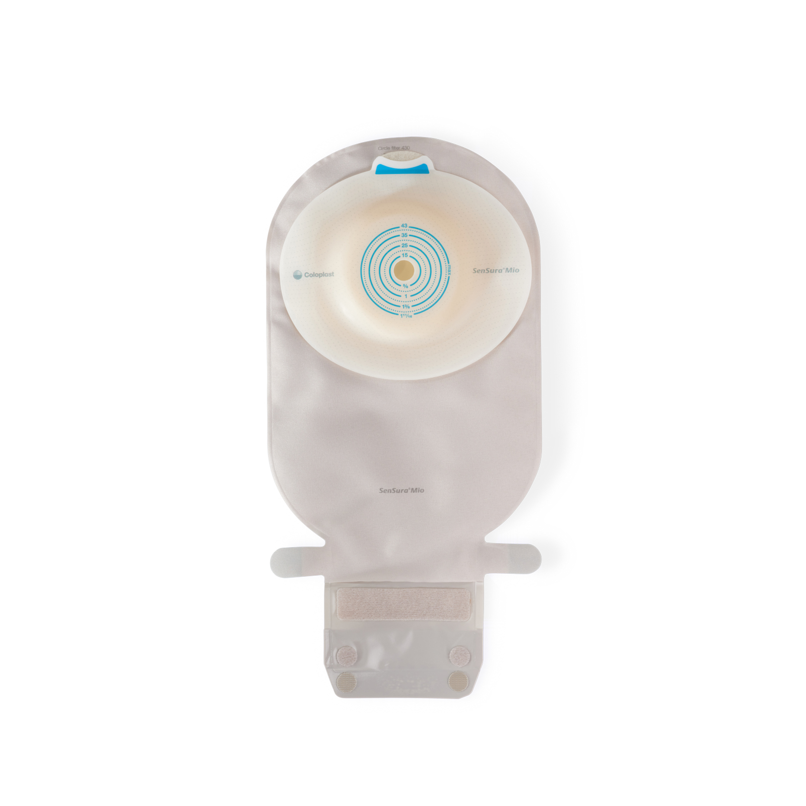 SenSura Mio 1-Piece EasiClose WIDE Outlet, Deep Convex, Maxi, Transparent, Cut-to-fit 6216767