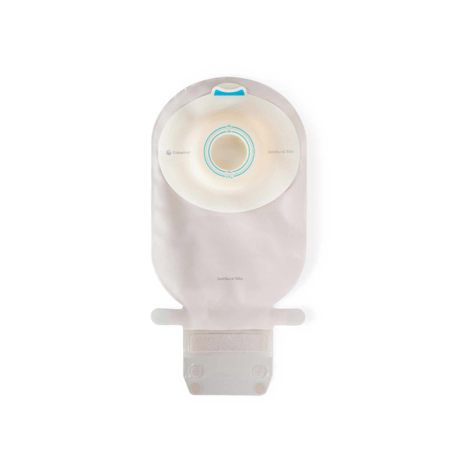 SenSura Mio 1-Piece EasiClose WIDE Outlet, Deep Convex, Maxi, Transparent, Pre-cut 6216773