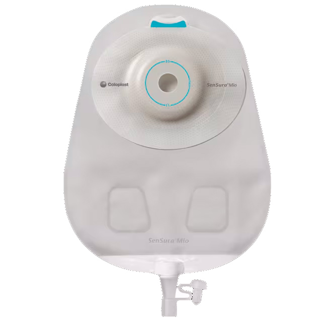SenSura Mio 1-Piece Urostomy Pouch with Twist Outlet, Soft Convex, Maxi, Transparent, Cut-to-Fit, 3/8  2 (10-50 mm) - REPLACES 6216810 62168100