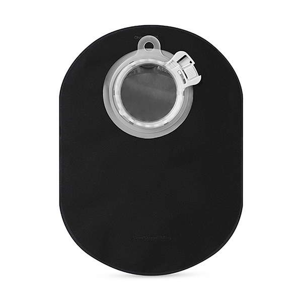 SenSura Mio Click Closed Pouch, Maxi, Black with Window, with Filter, Green 6219727