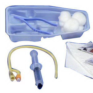 Curity Dover Hydrogel Coated Latex Foley Catheter Insertion Tray 16 Fr 5 cc 682101