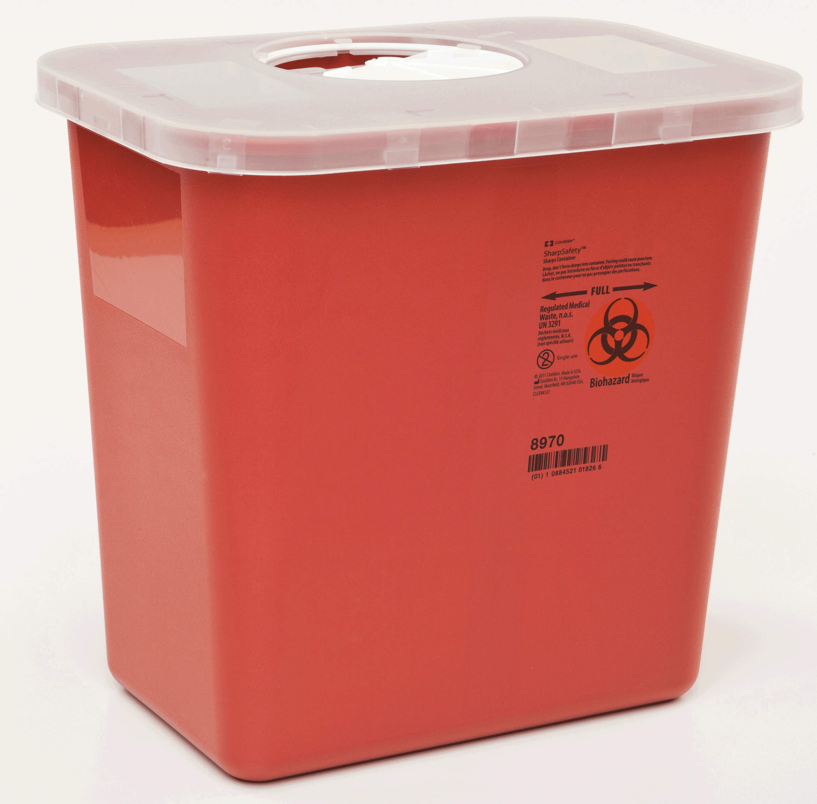 Multi-Purpose Sharps Container with Rotor Lid 2 Gallon 688970