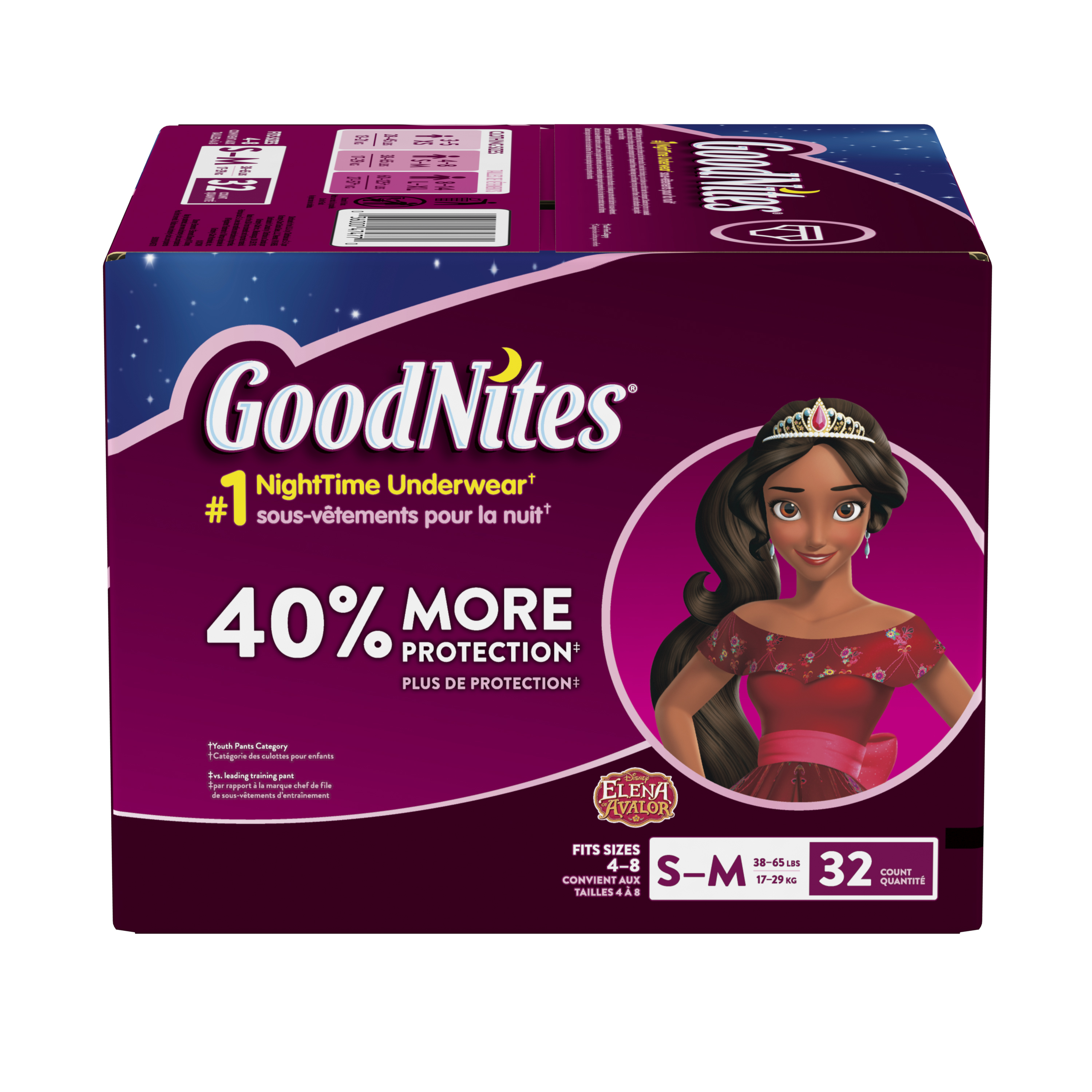 GoodNites Youth Pants for Girls Large/X-Large, Giga Pack, 34 Count 6940534