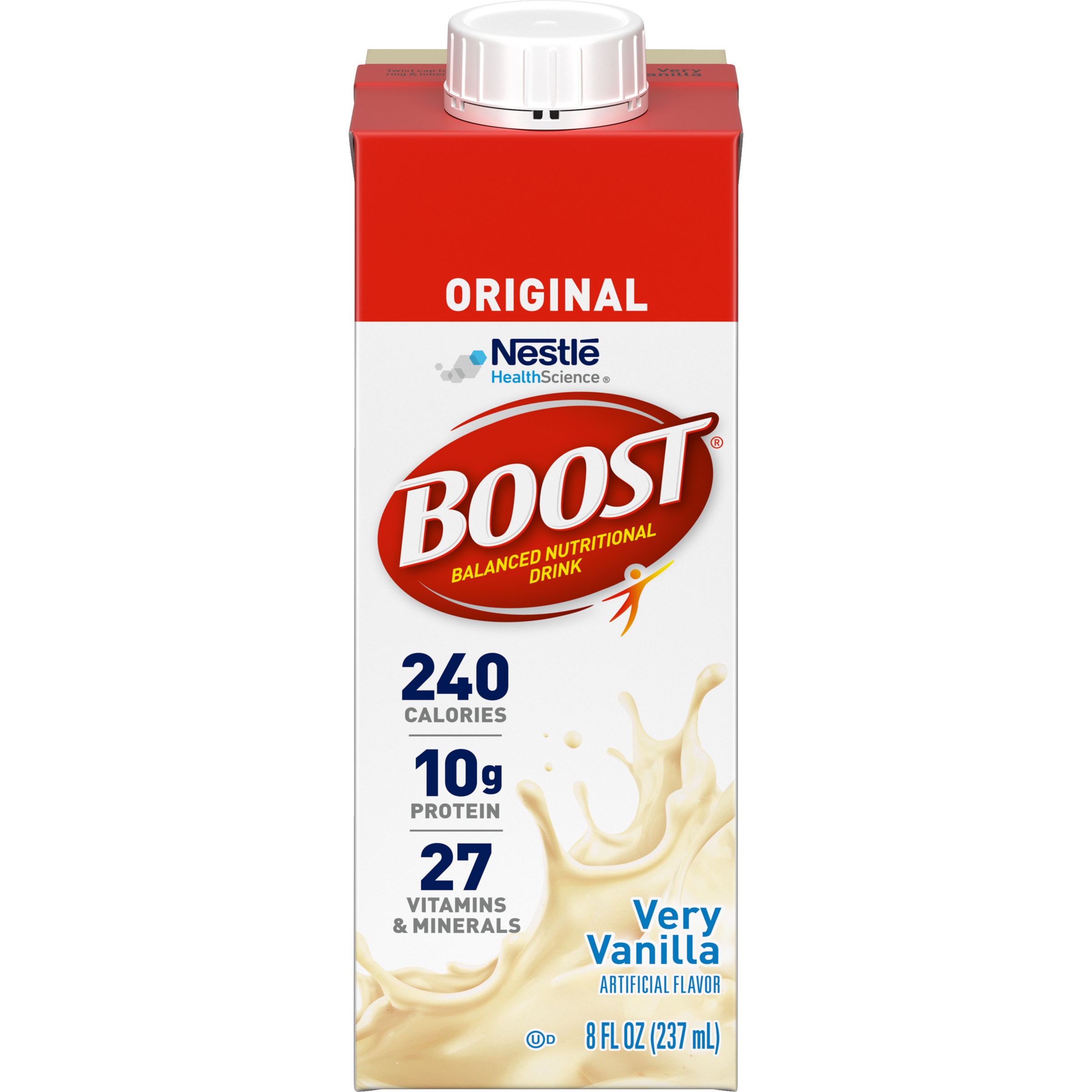 BOOST, Very Vanilla, 8 fl oz. Carton 854390058276