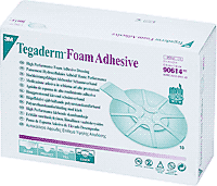 Tegaderm High Performance Adhesive Foam Dressing 3" x 2-3/4" Mini Oval 8890614