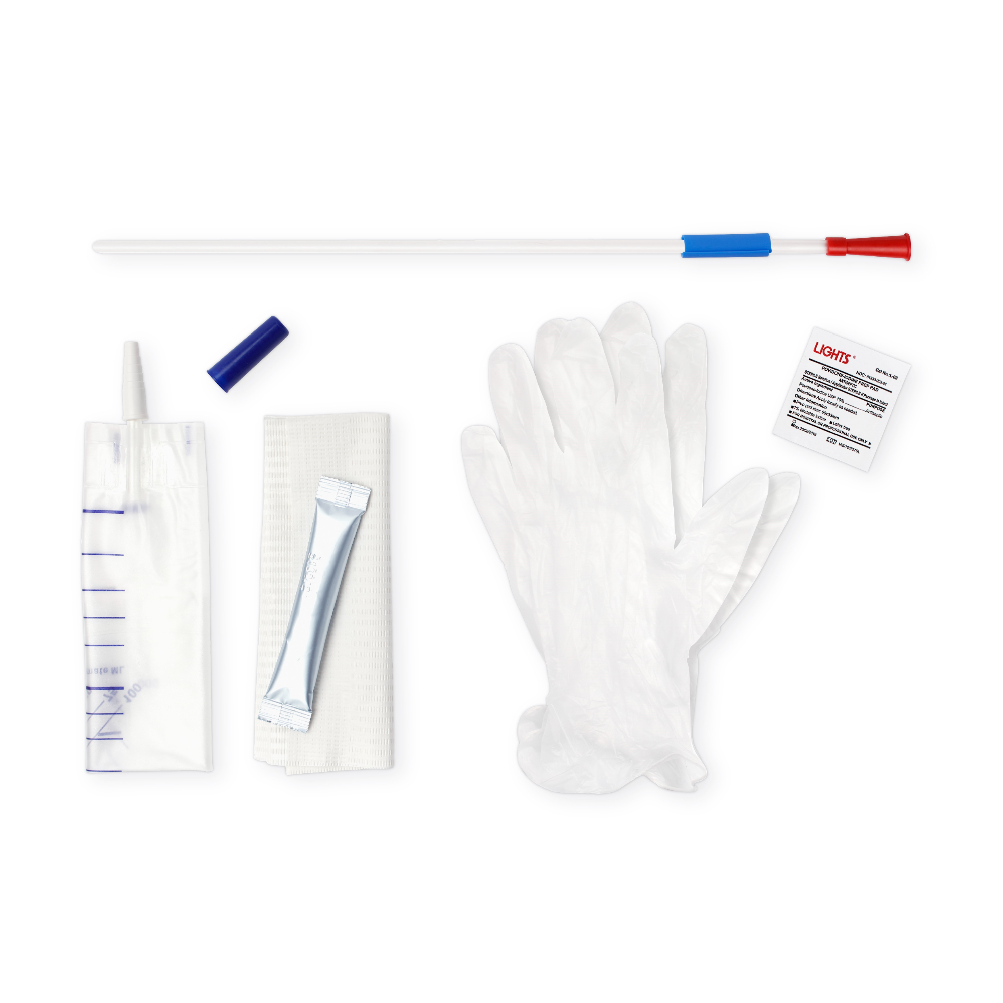 SimPro Set Male Closed System Intermittent Catheter, 10 Fr, 16" AH5301000
