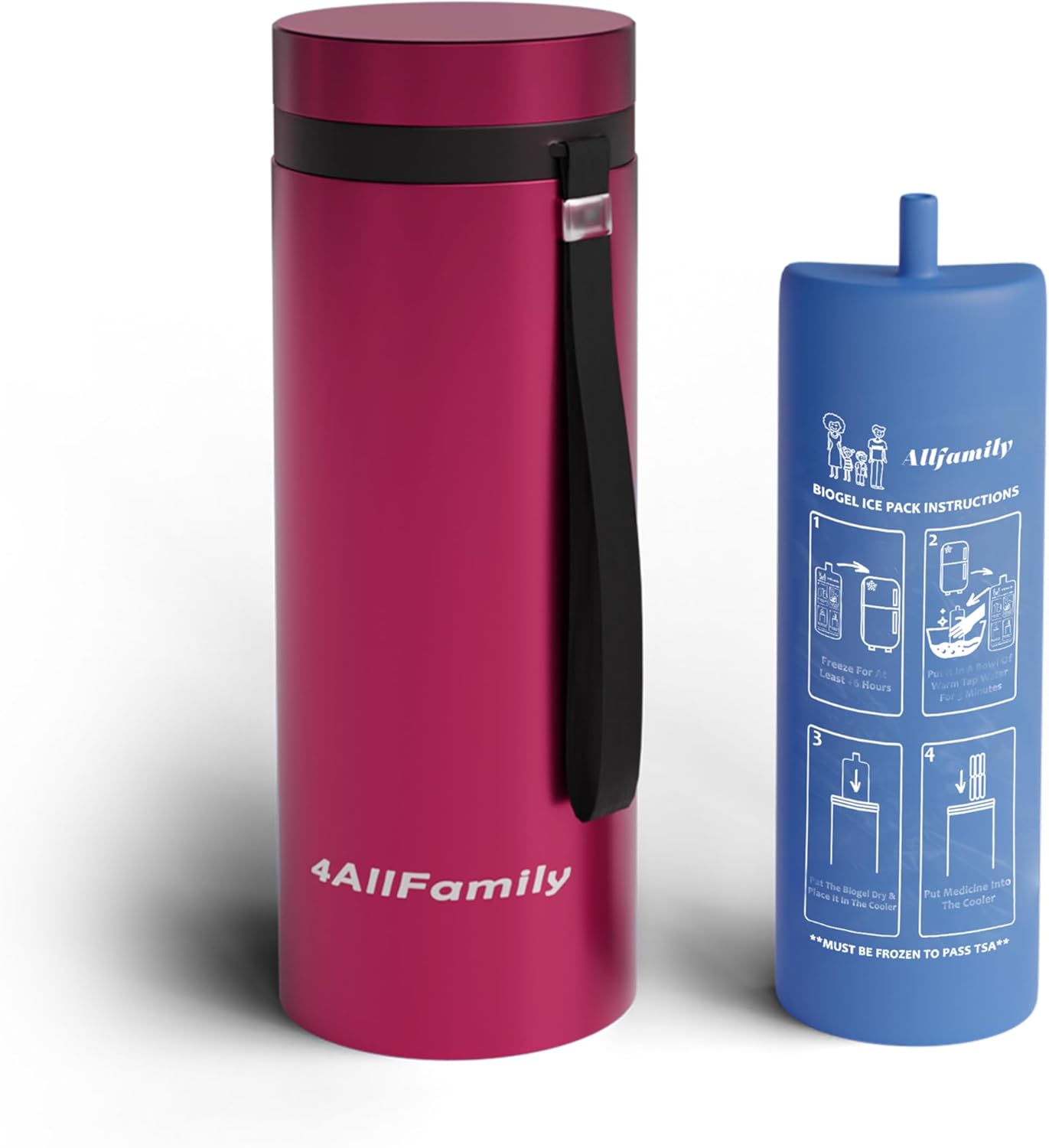 4ALLFAMILY Big Nomad Red Cooler AILB09M7K8WGW