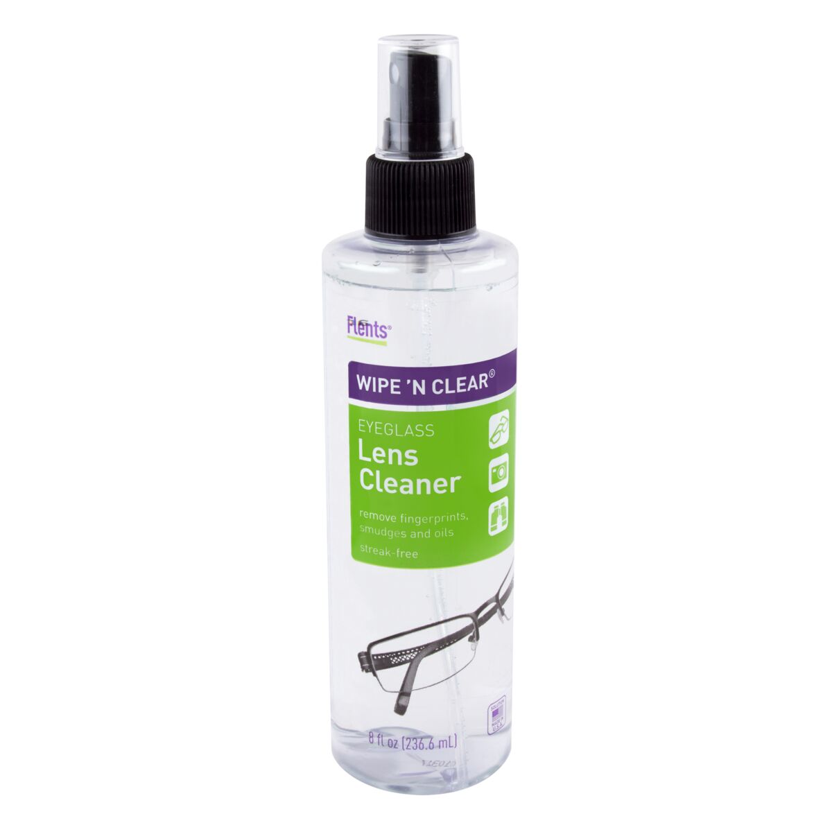 Flents Wipe 'n Clear Spray Lens Cleaner, 8 oz AYK448