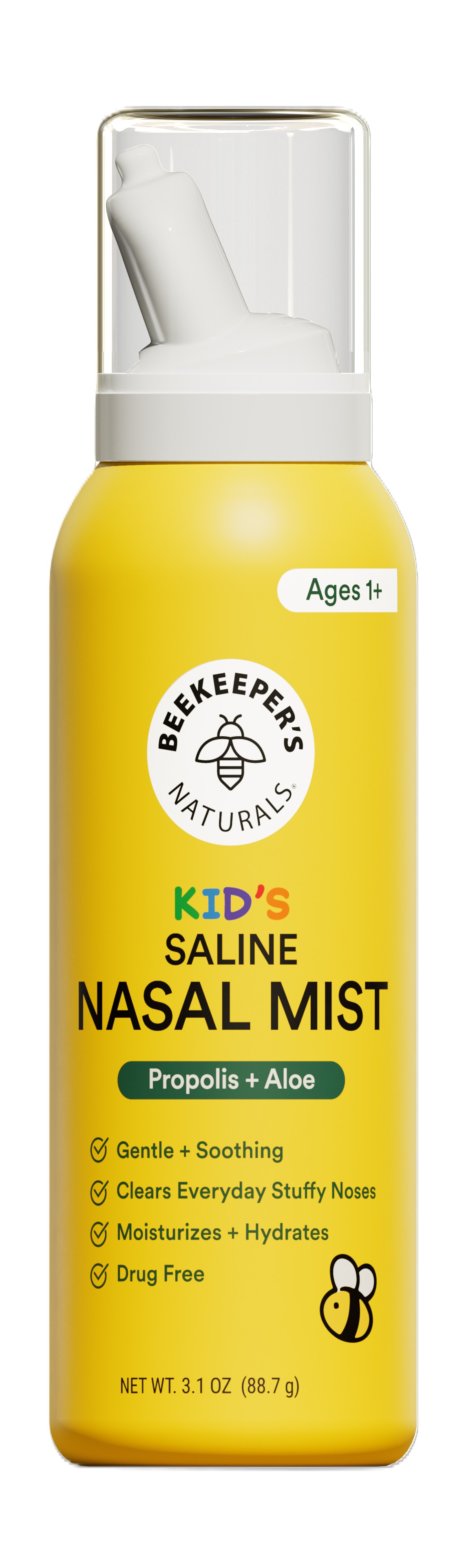 Beekeeper's Naturals Kids Propolis + Aloe Saline Nasal Mist, 3.1 oz BEKKIDNSLMIST