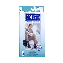 Jobst For Men 20-30 Xlg,Full Calf,Closed Toe,Blk BI115295
