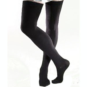 Jobst For Men Thigh High,Large,Black,30-40mmhg BI115414
