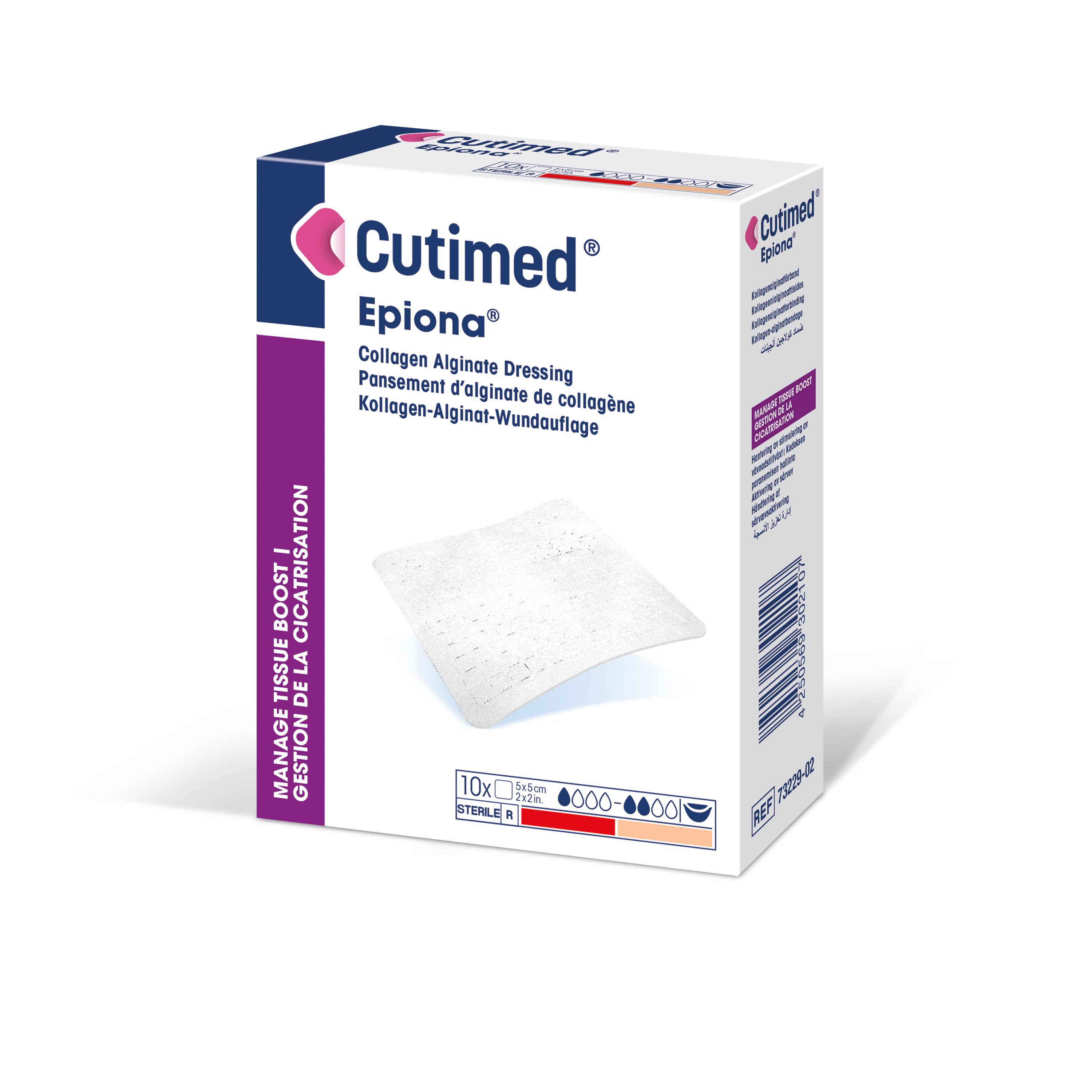 Cutimed Epiona Collagen Alginate Dressing, 2" x 2" - REPLACES BI7322700 BI7322703