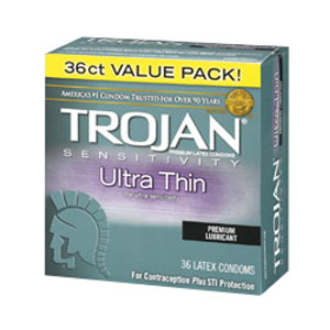 Trojan Sensitivity Ultra Thin Lubricated Condom (36 Count) BX92660