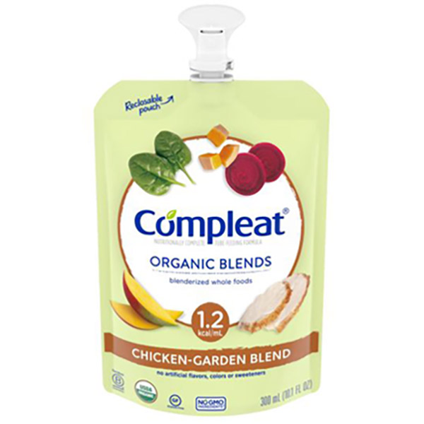 COMPLEAT Organic Blends, Chicken-Garden Blend, 10.1 oz Pouch - REPLACES CR4390047993 CR4390076951