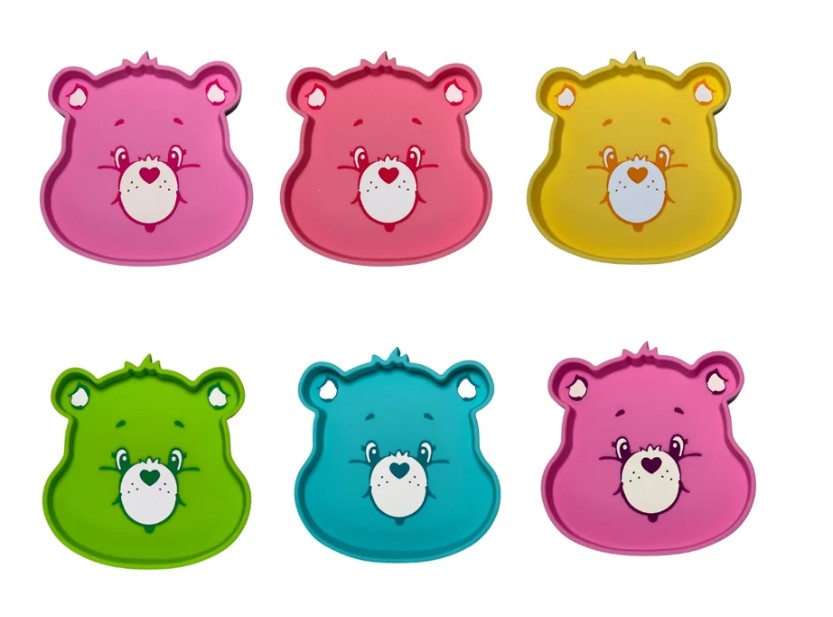 Care Bears Silicone Suction Plate Variety Pack by The Clever Baby, 12 Count CVB850090916060