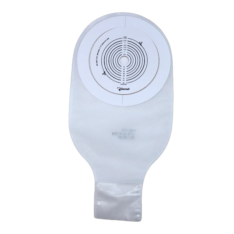 Gentell 1-Piece Drainable Pouch, Clear, With Adhesive, 13/64mm DEGEN324500C