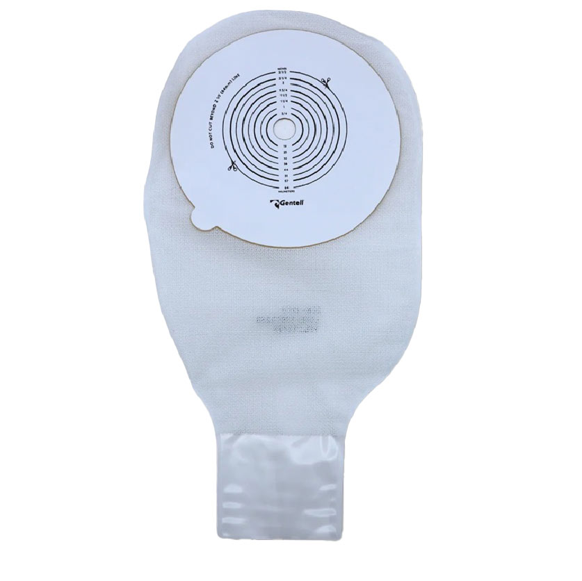 Gentell 1-Piece Drainable Pouch, Clear, Without Adhesive, 13/64mm DEGEN325000C