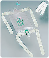 Dispoz-a-Bag Leg Bag with Flip-Flo Valve and Latex Straps, 19 oz. 57150319