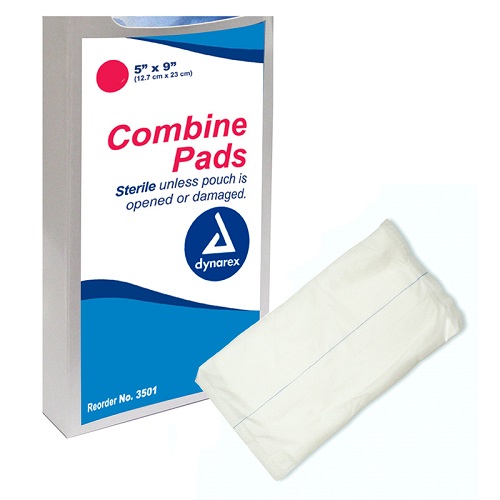 Sterile Non-Adherent Combin Pad 5" x 9" DX3501