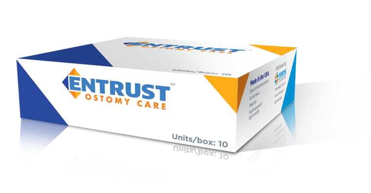 Entrust 1 Piece Cut to Fit, 3/4" - 2-1/2" Stoma, Transprarent, Filter, Standard, 12" Closed End 65111212F
