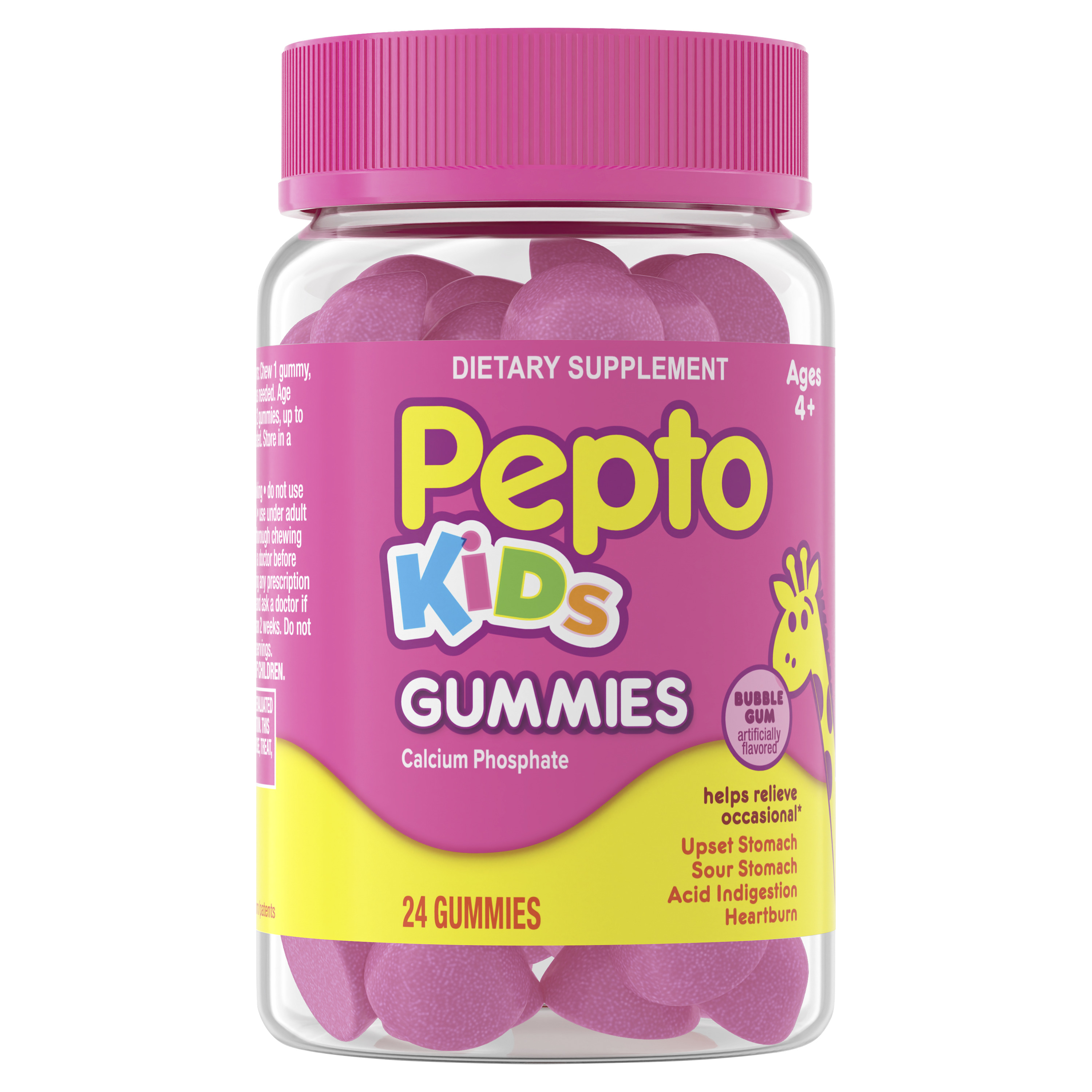 Pepto Bismol Pepto Kids Gummies, Helps Relieve Occasional Upset Stomach, 24 Gummies GCO80729545