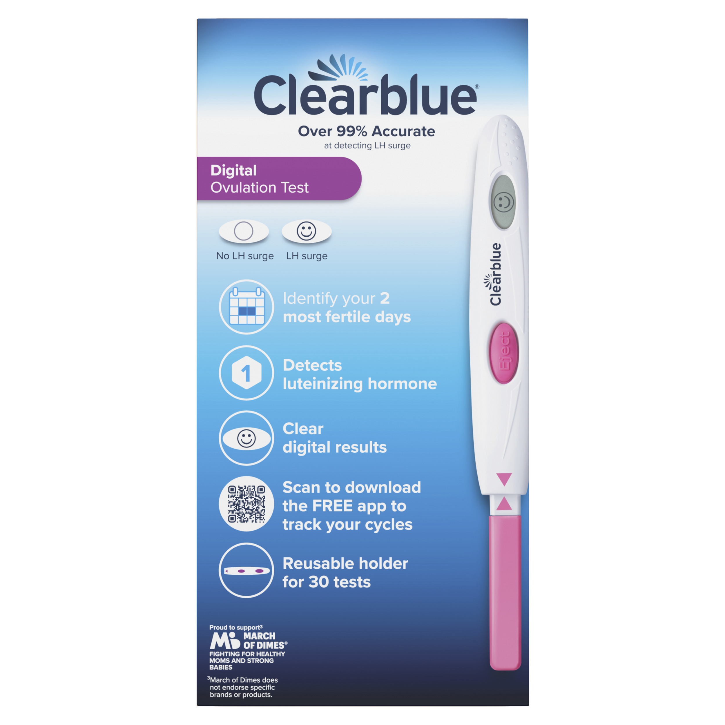 Clearblue Digital Ovulation Test, 30 ct - REPLACES GCO80807557 GCO80880158