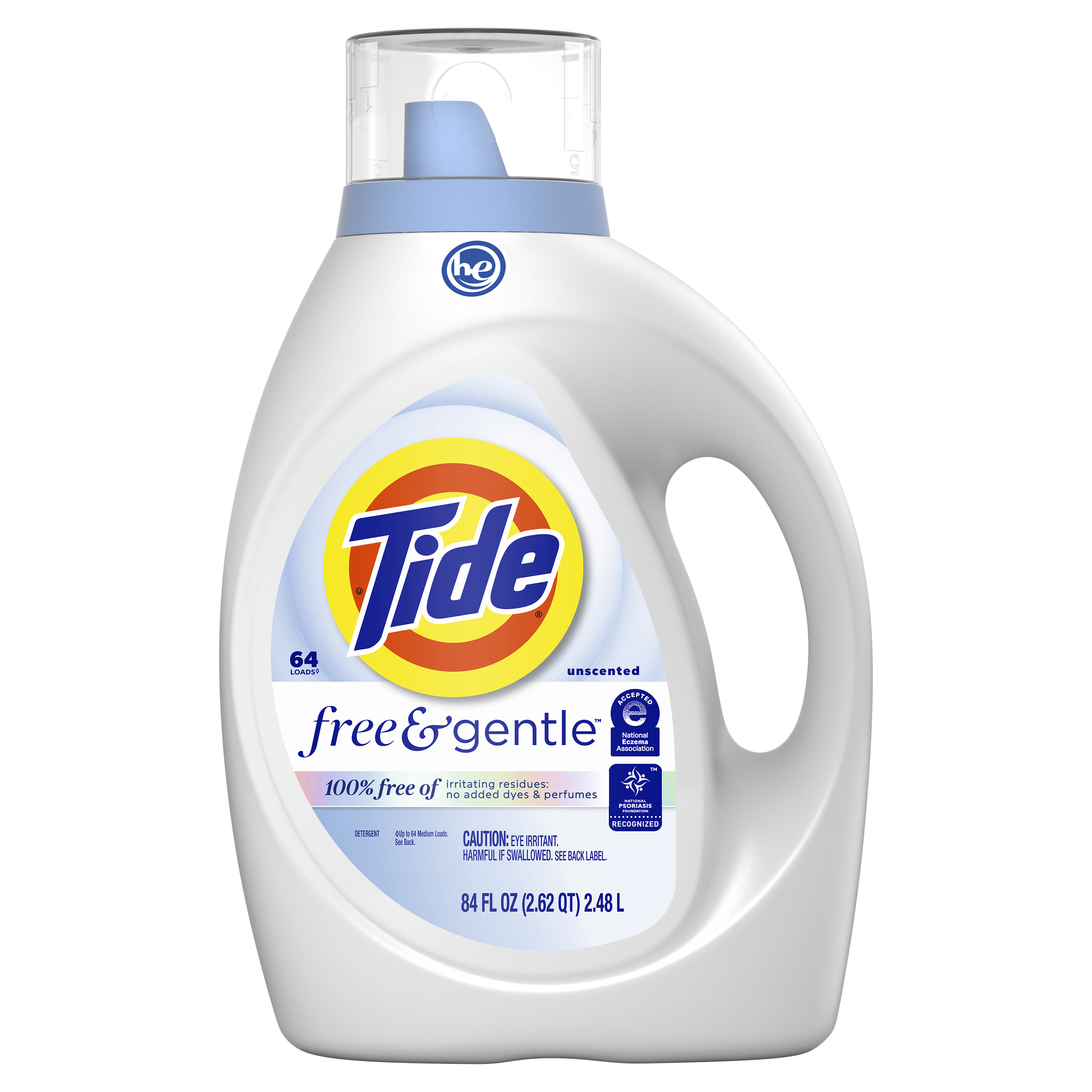 Tide Liquid Detergent, HE, Unscented, 84 oz GCO83913631