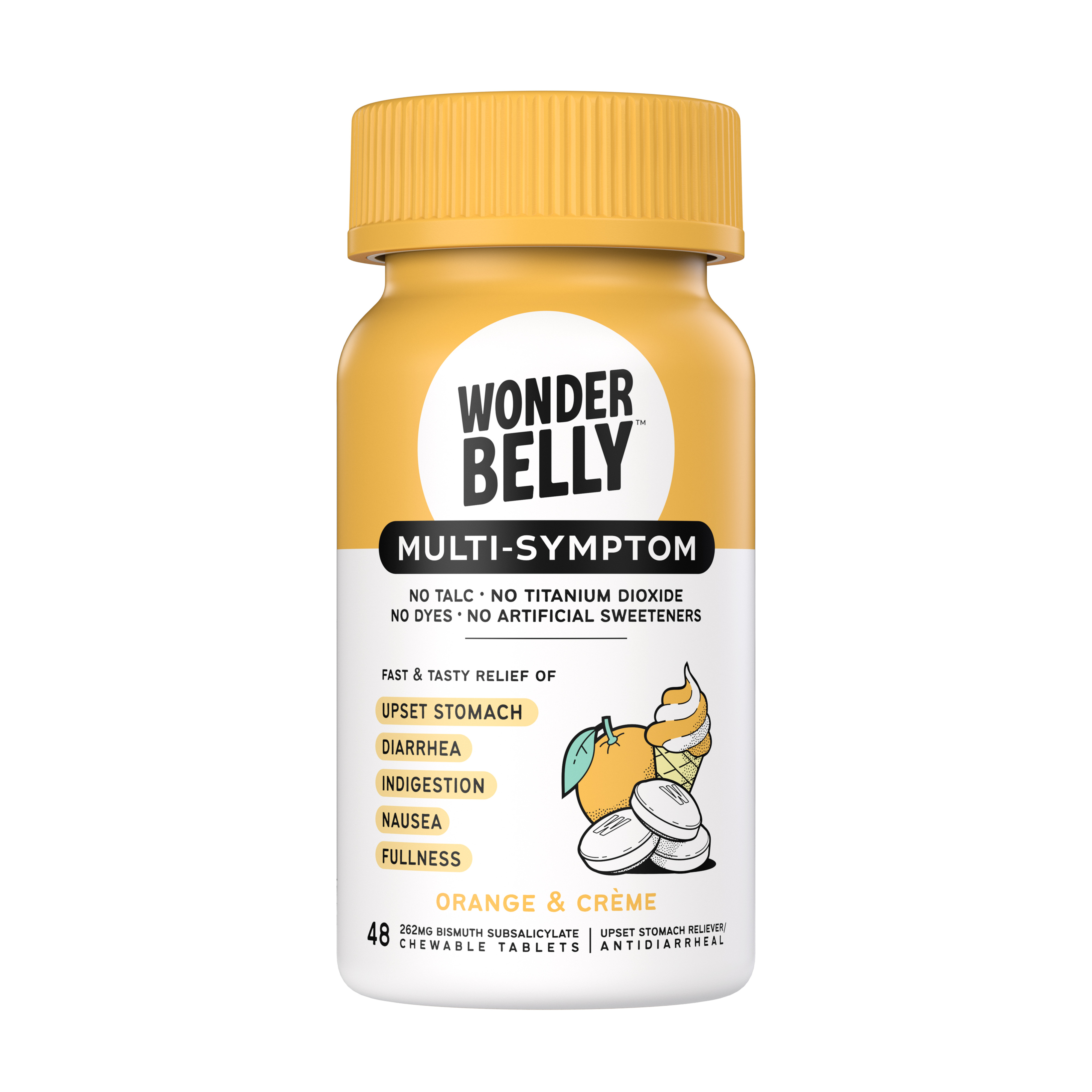 Wonderbelly Multi Symptom, Orange Creme, 48ct GCO83924951