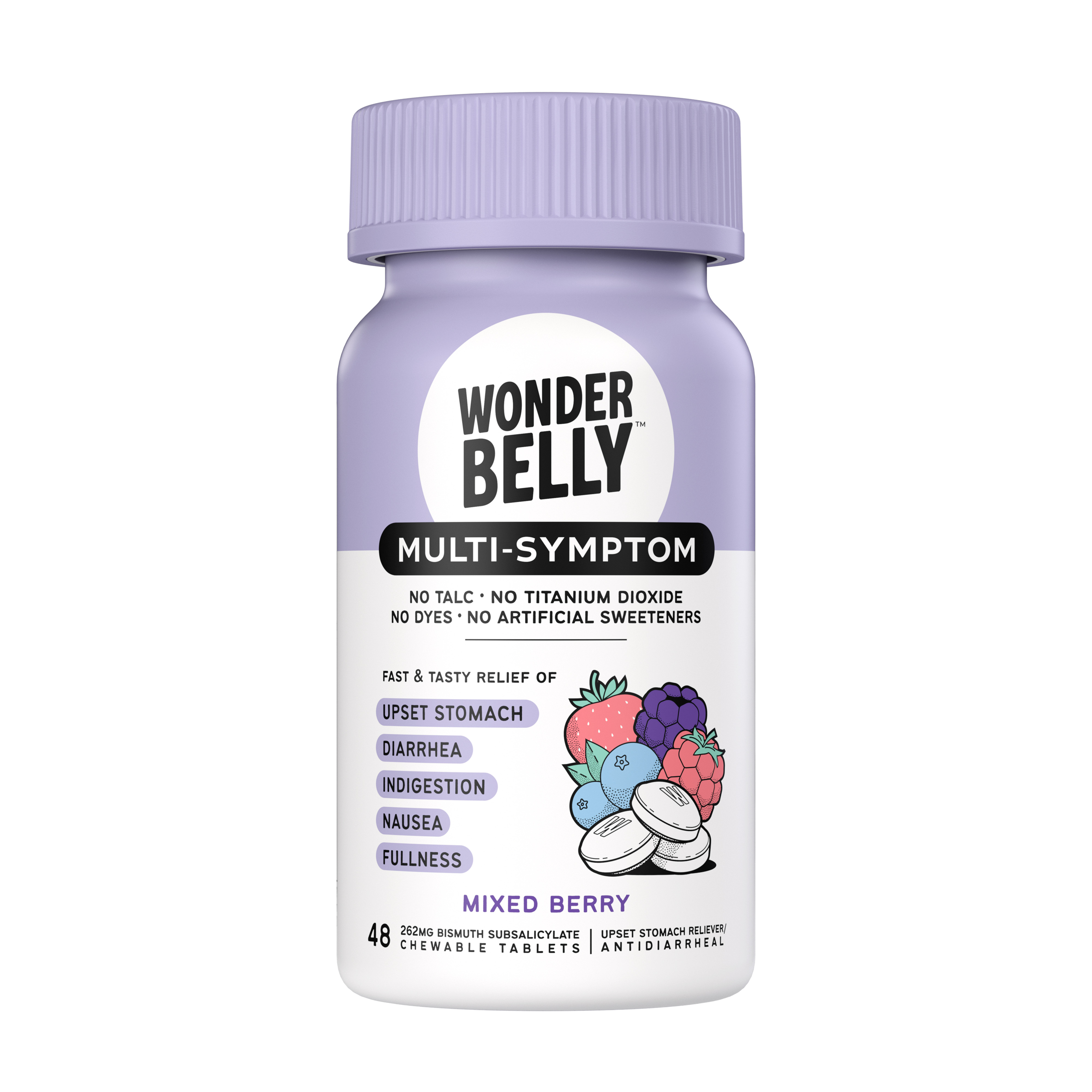 Wonderbelly Multi Symptom, Mixed Berry, 48ct GCO83924953