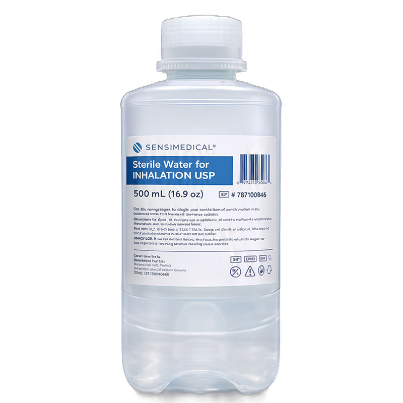 Sensimedical Sterile Water for Inhalation USP, 500mL Pour Bottle GM7871800045