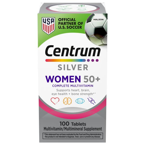 Centrum Silver Women, 50+, Multivitamin, 100 ct GSK305734756521